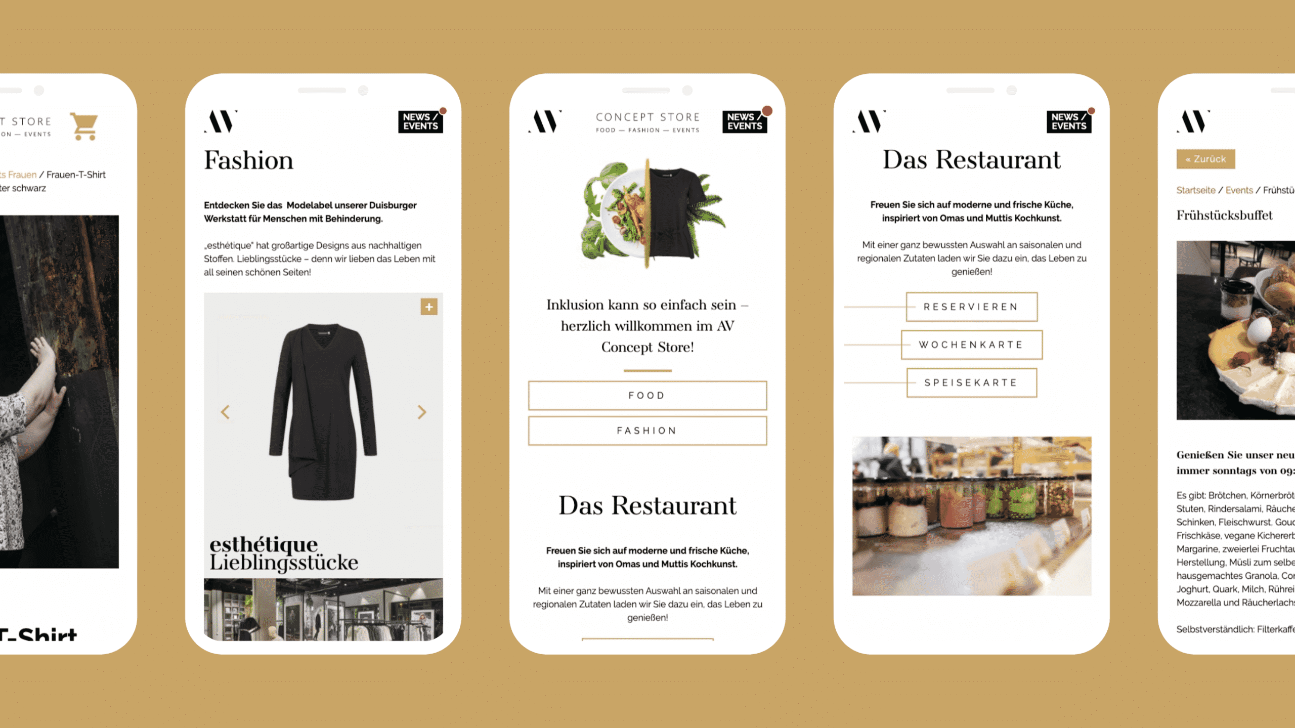 Projektvorstellung AV Concept Store Mobile Layout